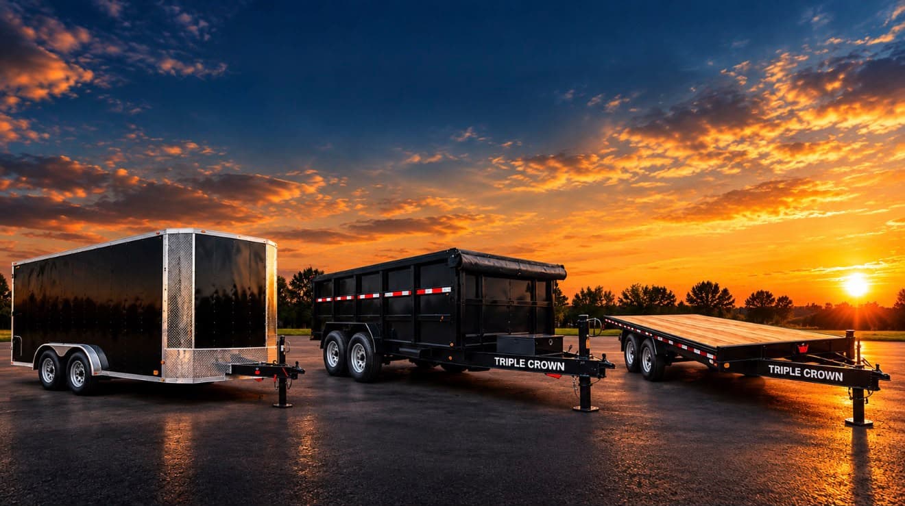 JACE Enterprises trailers at sunset